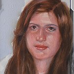 12-09-08 Sarah Mller-Rhl Aquarell gemalt von GFunter Kaufmann, berhmte Portraits P9120124 150x150