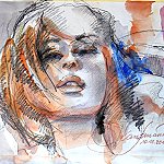 12-10-10 Lana Studie mit Kohle, Graphit und Aquarell PA100041 150x150