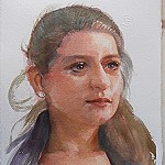 15-01-04 Laura, Aquarell von Gunter Kaufmann P1180003 150x150