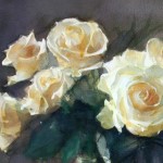 15-06-19 Weiße Rosen gemalt Aquarell von Gunter Kaufmann 150x150 IMG_1577