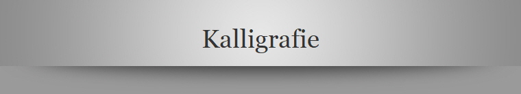 Kalligrafie